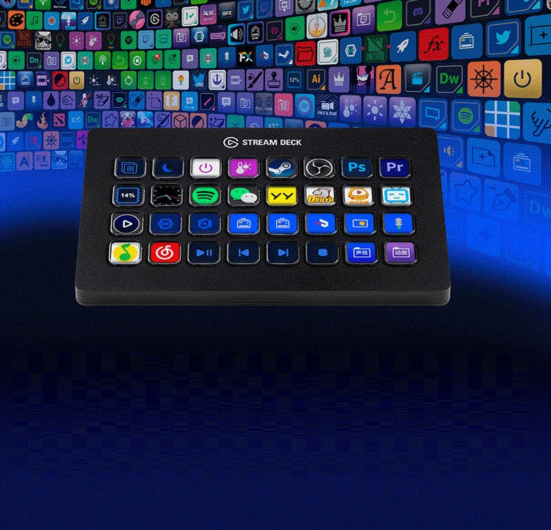 Programmable Live Stream Macro Keypad (15 Keys)
